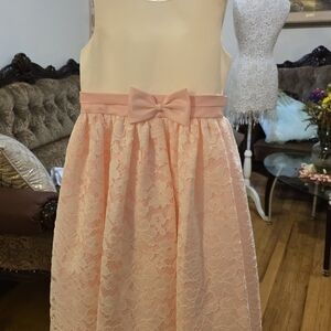 Elegant Pink Lace Kids Dress